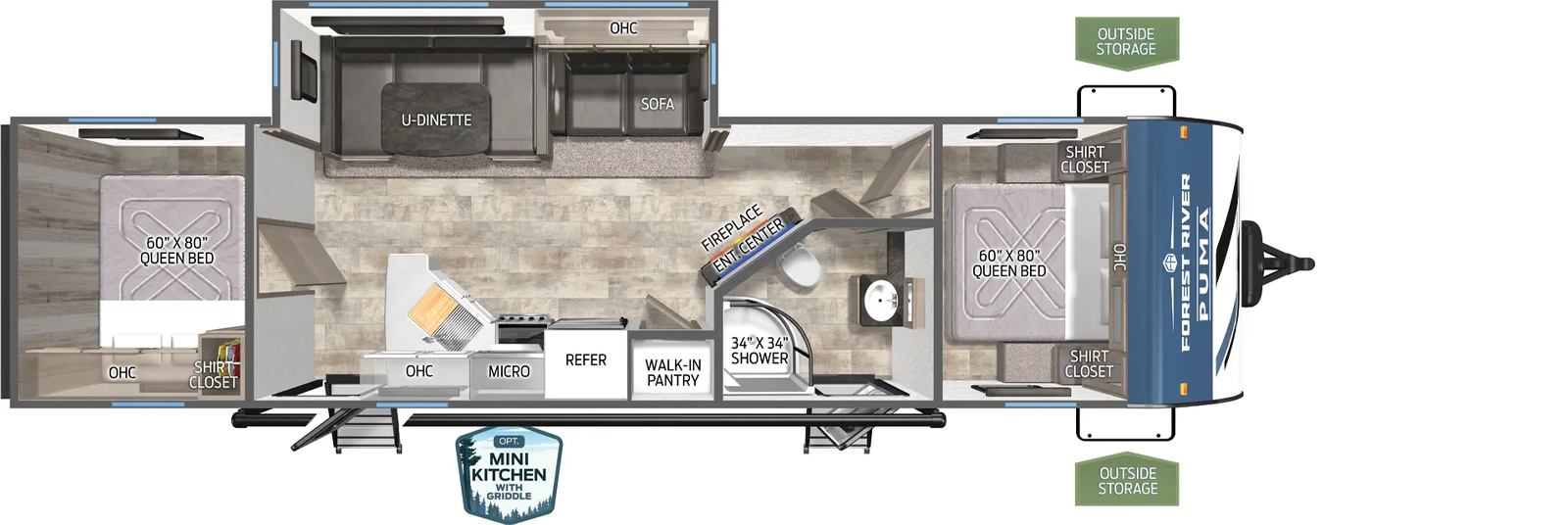 28BHSS-2B Floorplan Image